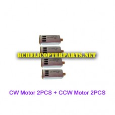 F10-21 Clockwise Motor 2PCS + Anti Clockwise Motor 2PCS Parts for Contixo F10 Drone Quadcopter