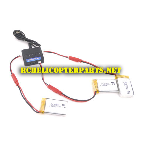 F5 23 Battery 3PCS with Charger Parts for Contixo F5 Drone