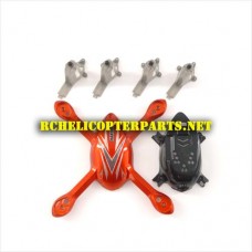 902-19 Body Set with Motor Holder Parts for Haktoys Hak902 Quadcopter Drone