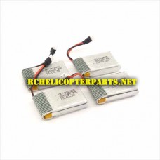 7505-Batteries 4PCS Parts for Odyssey X7 X-7 ODY-7505 Drone Quadcopter