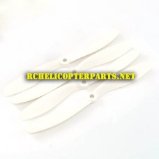 6000-01-White Main Propeller 4PCS Parts for Mota GIGA-6000 Drone