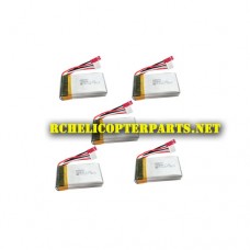 37928-25 Batteries 5PCS Parts for Ods Radiofly 37928 Space Light 60 Drone Quadcopter