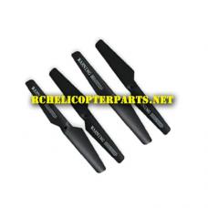 QC01-01-Black Main Propeller 4PCS Parts for Ohuhu OH-QC01 Drone Quadcopter