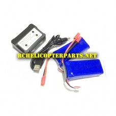 VK 70CW-30 Lipo Batteries with Charger Parts for Promark P-Series 70CW P70-CW Warrior Drone