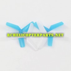398-04-Blue Main Rotor Propeller 4PCS Parts for Maxbo UFO Drone Quadcopter