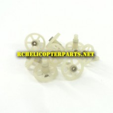 61827CA-30 Gear 8PCS Parts for Protocol Propel 6182-7CA Galileo Stealth Drone Quadcopter