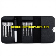 F10-39 12 in 1 Screw Driver Set Repair Tool Kit with Leather Bag Parts for Contixo F10 Drone Quadcopter